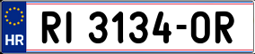 Trailer License Plate